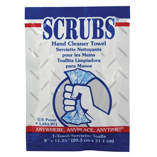 SCRUBSr Hand Cleaner Towels, 30 Count