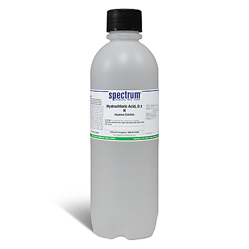 Hydrochloric Acid, 0.1 N, Aqueous Solution - 4 x 4 L