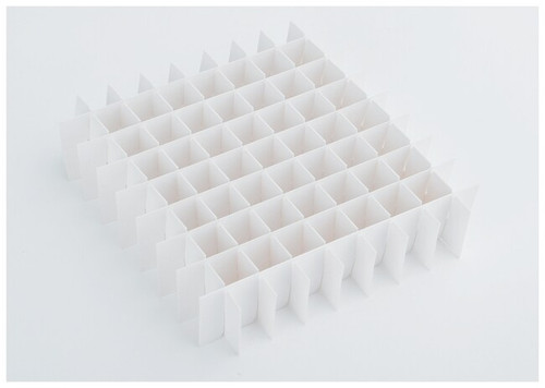 shelf kit for 13cf 240box upright 5 inner door freers consists of 4 2 inch box sliding drawer racks and 48 boxes with 100 cell dividers