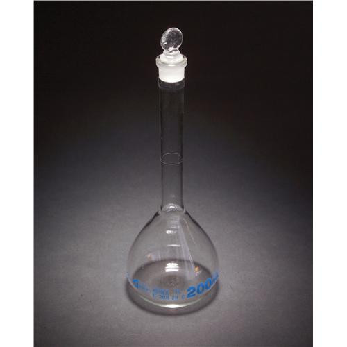 25ml Volumetric Flask w/Glass Stopper, Serialized
