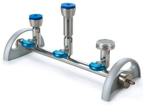 ez-fit(r) manifold base, 3-place, stainless steel
