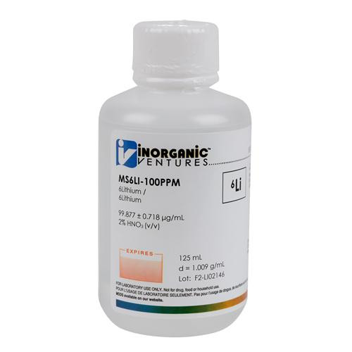 ICP 100ug/mL 6Lithium, 125mL