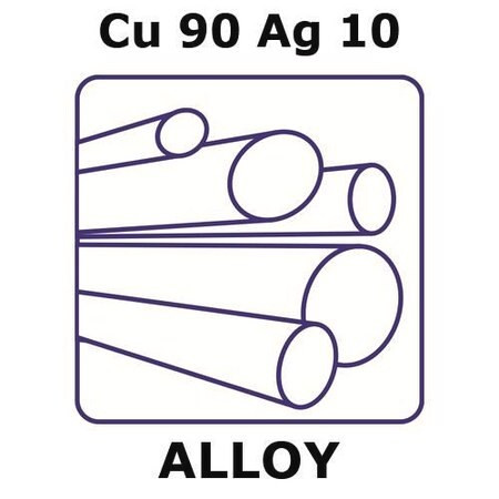 copper-silver alloy, cu90ag10