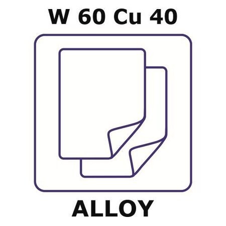 tungsten-copper alloy, w60cu40 (c15-1429-048)