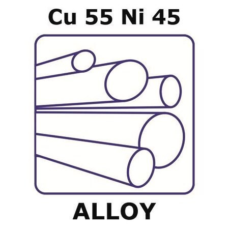 constantan - resistance alloy, cu55ni45 (c15-1430-375)