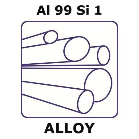 aluminum-silicon alloy, al99si1 (c15-1430-590)