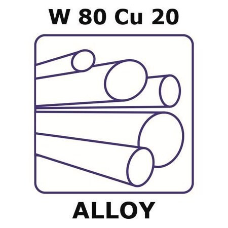 tungsten-copper alloy, w80cu20 (c15-1430-976)