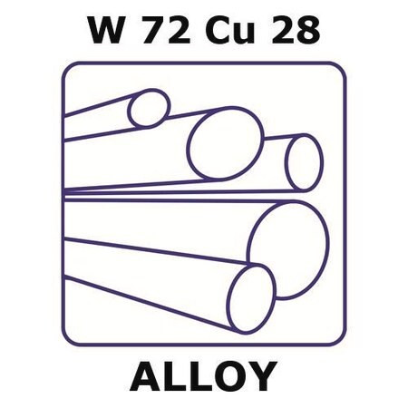 tungsten-copper alloy, w72cu28 (c15-1431-301)