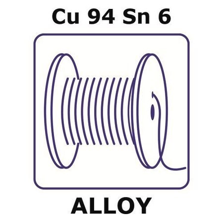 phosphor bronze alloy, cu94sn6 (c15-1436-891)