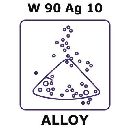tungsten-silver alloy, w90ag10 (c15-1437-032)