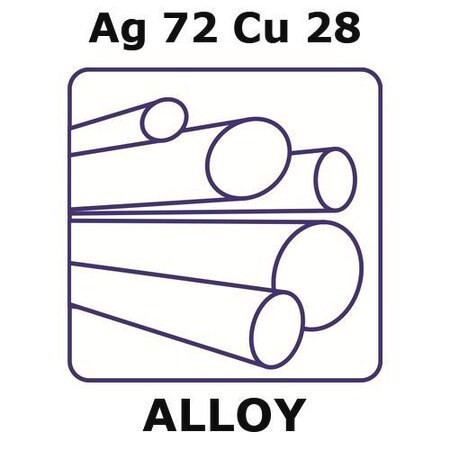 silver-copper alloy, ag72cu28 (c15-1437-107)