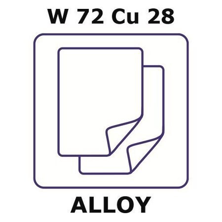 tungsten-copper alloy, w72cu28 (c15-1437-873)