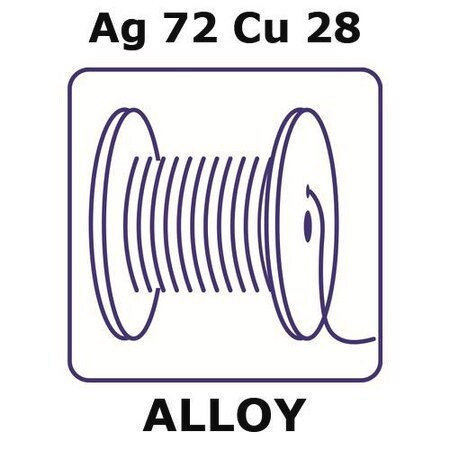 silver-copper alloy, ag72cu28 (c15-1437-886)