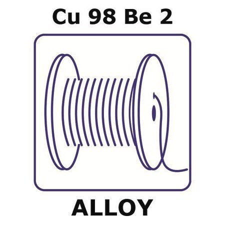 copper-beryllium alloy, cu98be2 (c15-1439-229)
