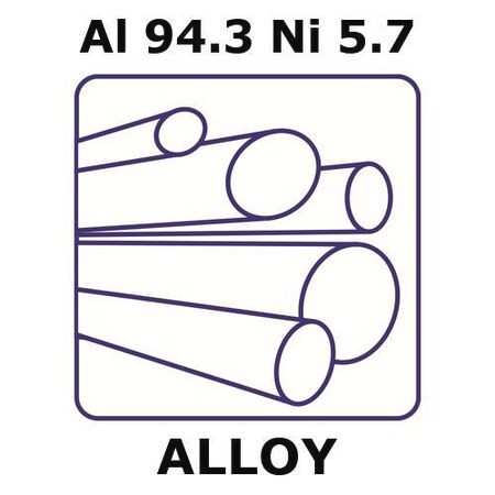 aluminum-nickel alloy, al94.3ni5.7 (c15-1441-756)