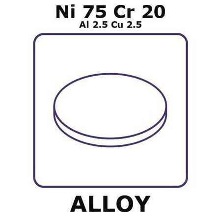 evanohm(r) - precision resistance alloy, ni75cr20al2.5cu2.5 (c15-1442-848)