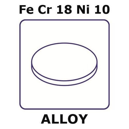 stainless steel - aisi 304 alloy, fecr18ni10 (c15-1442-951)