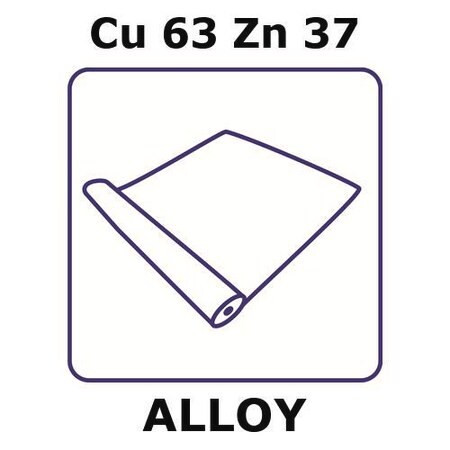 brass alloy, cu63zn37 (c15-1443-405)