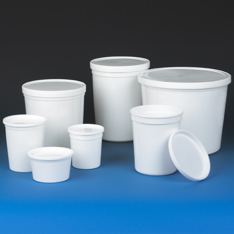 container multi purpose pp economy style 32oz 960ml separate hdpe snap lid white