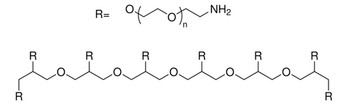 8arm-peg10k-nh2, hexaglycerol core