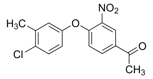 1-(4-(4-chloro-3-methylphenoxy)-3-nitrophenyl)ethanone