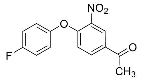 1-(4-(4-fluorophenoxy)-3-nitrophenyl)ethanone