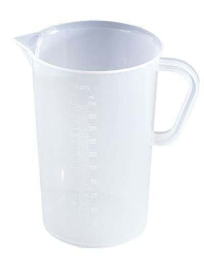 beaker w/handle pp 5000ml