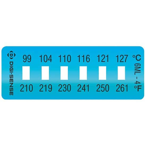 label irv.temp. 10/pk 210-261f