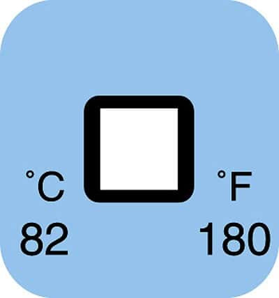 indicator temp. 140f 50/pk