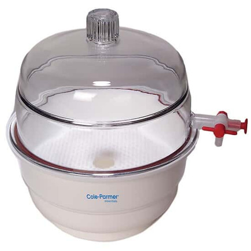 desiccator vac wht bs pp/pc 6"