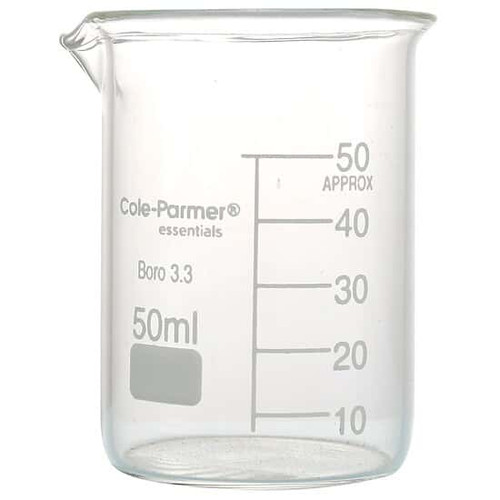 el glass beaker 25 ml 12/pk