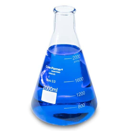 el glass flask 2000 ml 1/pk