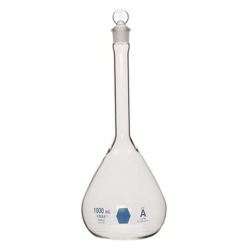 vol flask blue 1000 ml 1/pk