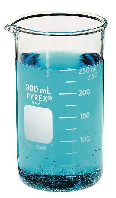 beaker tall pyrex 500ml 6/pk