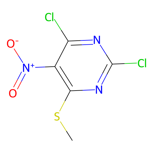 2,4-dichloro-6-(methylsulfanyl)-5-nitropyrimidine