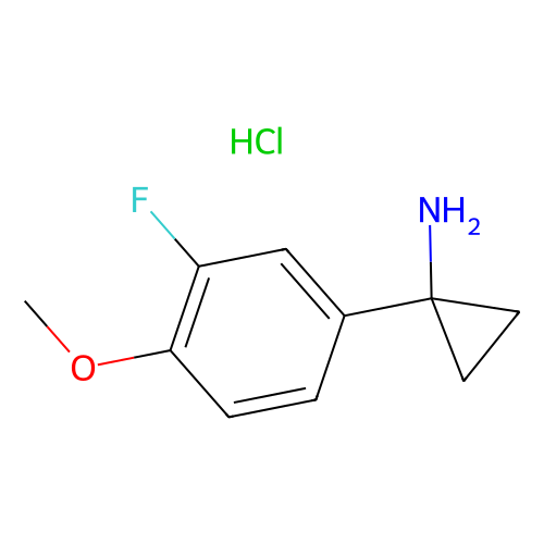 1‐(3‐fluoro‐4‐methoxyphenyl)cyclopropan‐1‐amine hydrochloride