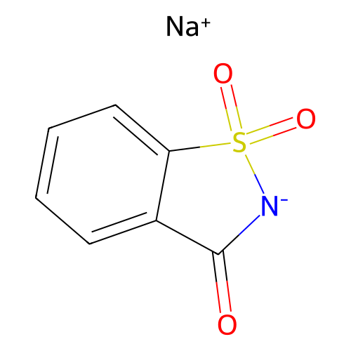 food sweetener saccharin sodium solution reference material