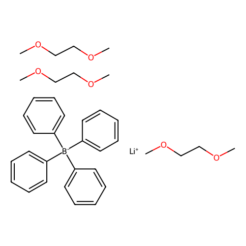 lithium tetraphenylborate tris(1,2-dimethoxyethane)