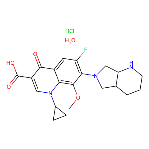 moxifloxacin hydrochloride monohydrate