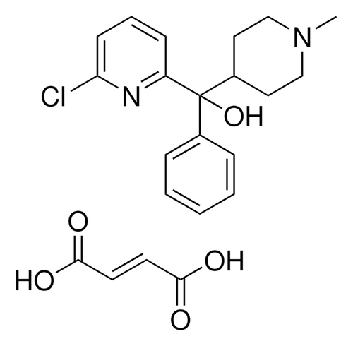 (6-chloro-2-pyridinyl)(1-methyl-4-piperi dinyl)phenylmethanol 2-butenedioate - 10mg