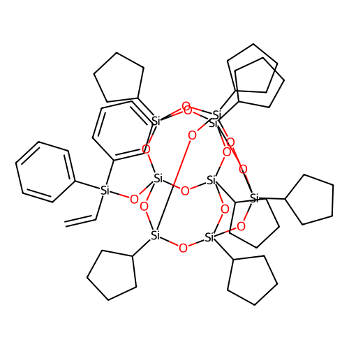 pss-diphenylvinylsilyloxy-heptacyclopentyl substituted