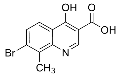 7-bromo-4-hydroxy-8-methylquinoline-3-carboxylic acid (c15-1207-183)