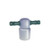 key-head medium length solid ptfe stopper, black, size 38