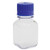 square bottle, pc with blue pp screw closure 1000 ml