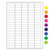 cryo laser labels, 1.42" x 0.55", removable, blue