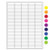 cryo laser labels, 1.5" x 0.25", removable, lavender