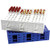 mega rack, double, for 10-13mm tubes, blue