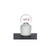 penny-head stopper, flask length, synthware, joint: #32