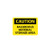 caution, hazardous material, storage area, 7x10, rigid plastic