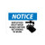 notice, employees must wash hands before returning to work, graphic, 10x14, rigid plastic